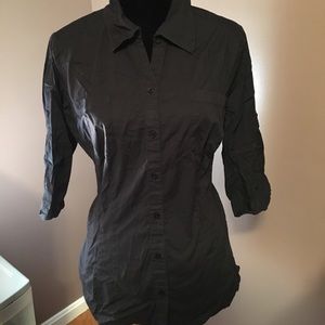 St. John's Bay Black Button Down Shirt XL